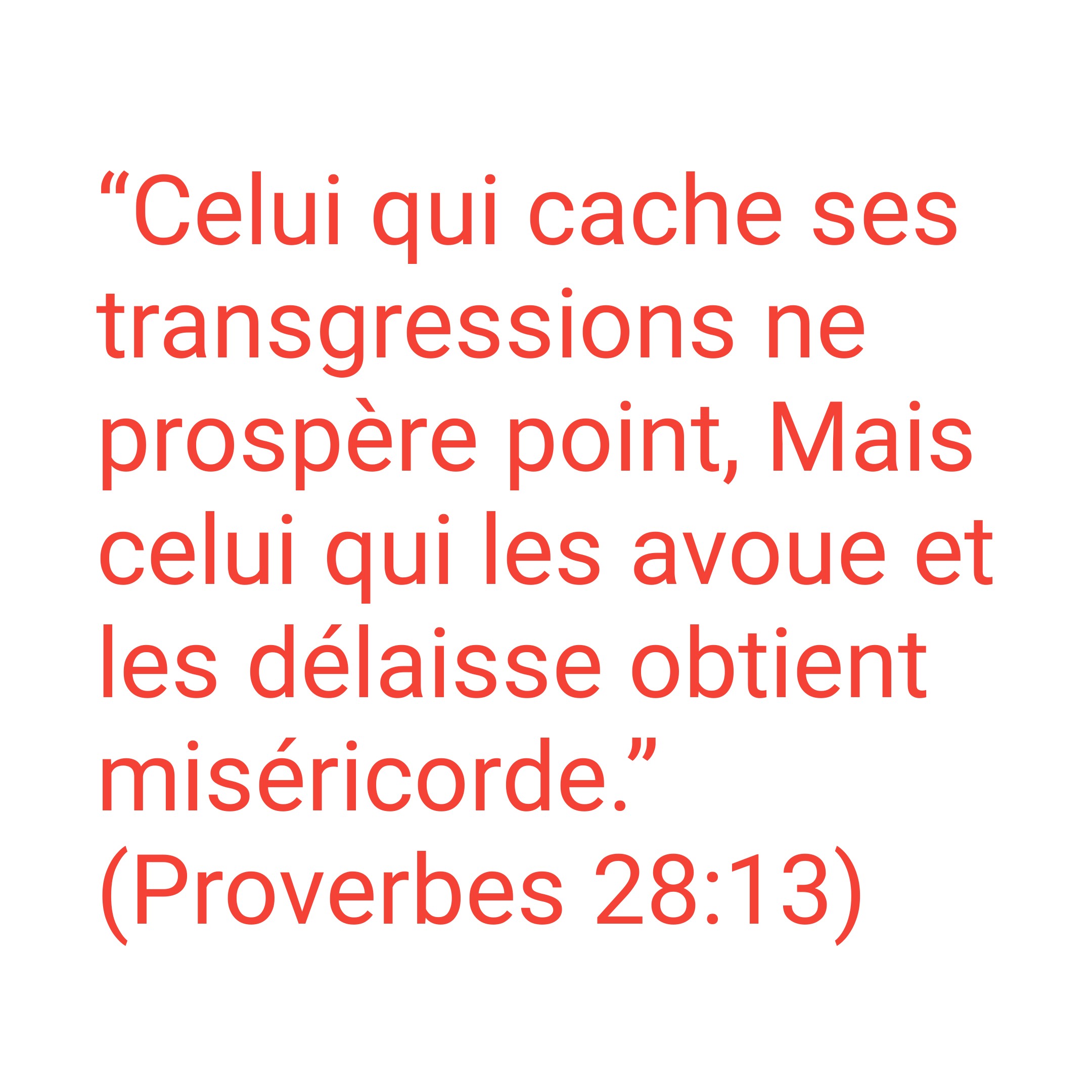 Verset du jour